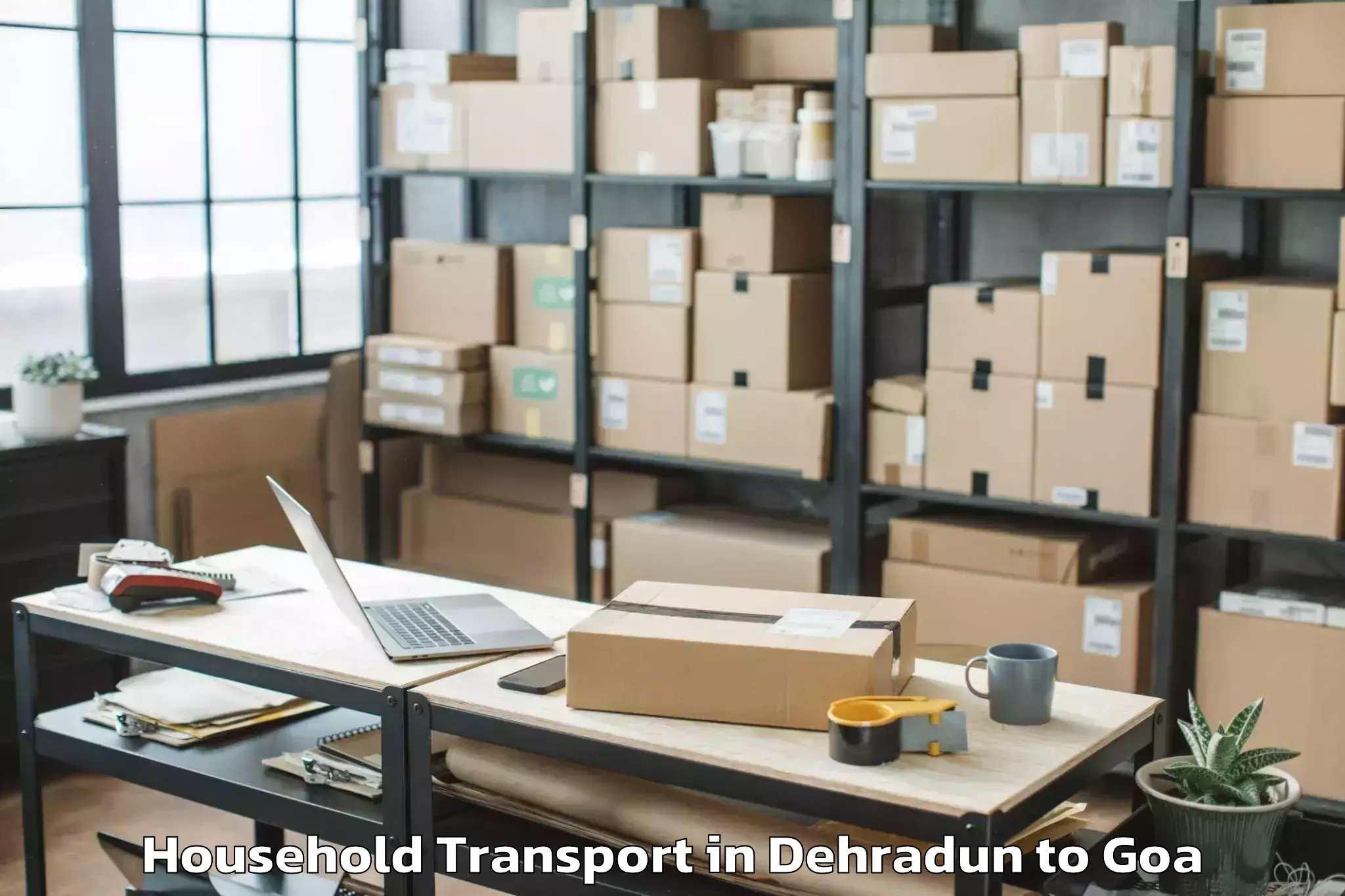 Book Dehradun to Navelim Household Transport